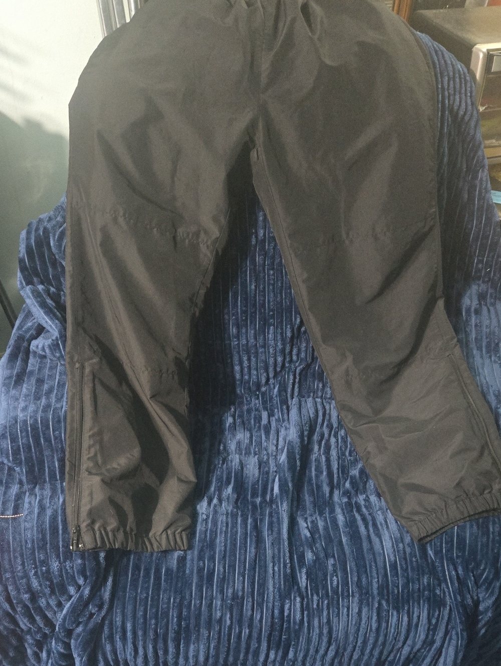 London Fog Black Men's Jogger Pants with Zip Cuffs